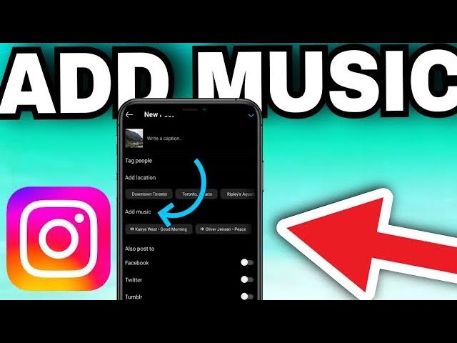 how to add music to instagram post