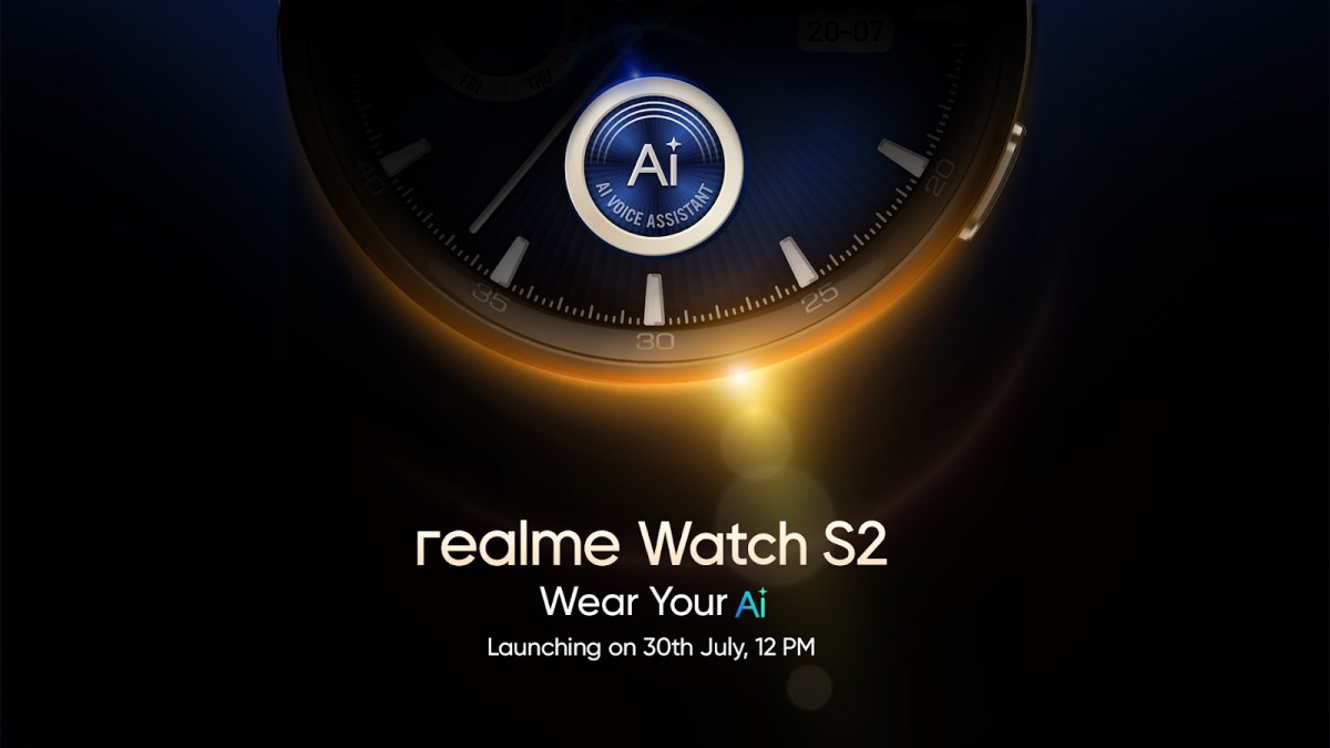 The release date of the Realme Watch S2, which will have an AI assistant powered by ChatGPT, has been released.